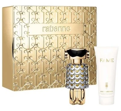 Set Paco Rabanne: Fame Hydrating Losjonas kūnui, 100 ml + Fame Eau De Parfum For Women, 80 ml