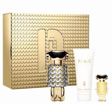 Paco Rabanne Fame Eau De Perfume Purškiklis, 80 ml Set 3 Pieces
