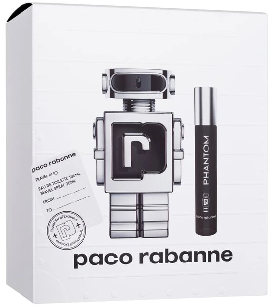 Paco Rabanne Phantom rinkinys vyrams (kvepalai EDT, 50 ml + dušo želė 100 ml