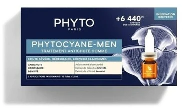 Phyto PhytoCyane progresuojančio plaukų slinkimo priemonė vyrams, 42 ml