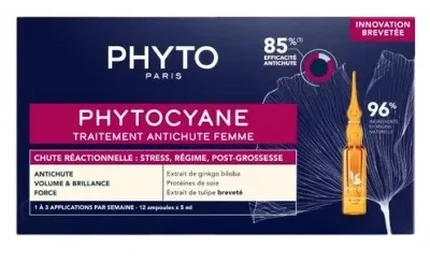 Phyto PhytoCyane reakcinio poveikio plaukų slinkimo priemonė moterims, 60 ml