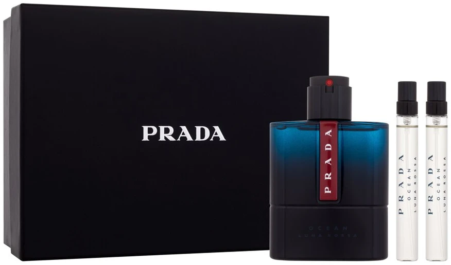 Prada Luna Rossa Ocean EDT rinkinys vyrams (EDT 100 ml + EDT 2 x 10 ml)