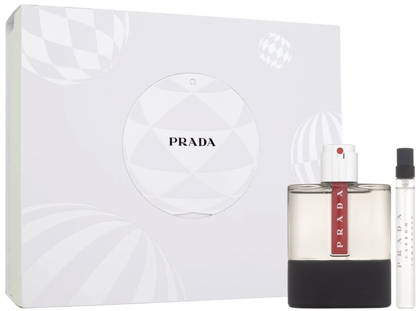 Prada Luna Rossa Carbon EDT tualetinis vanduo rinkinys vyrams, 100 ml