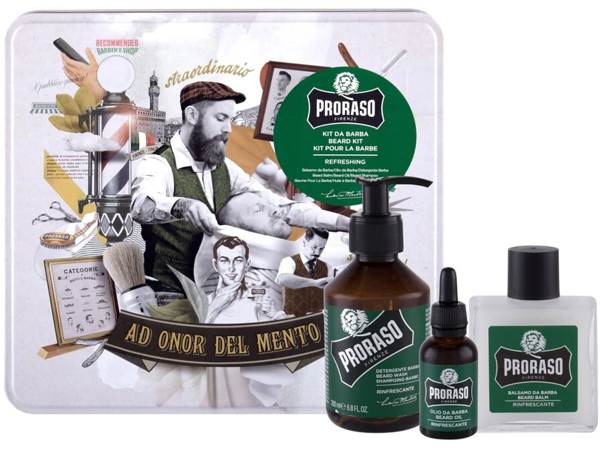 Vintažinis barzdos rinkinys Proraso Refreshing Vintage Beard Care Kit, 1vnt.