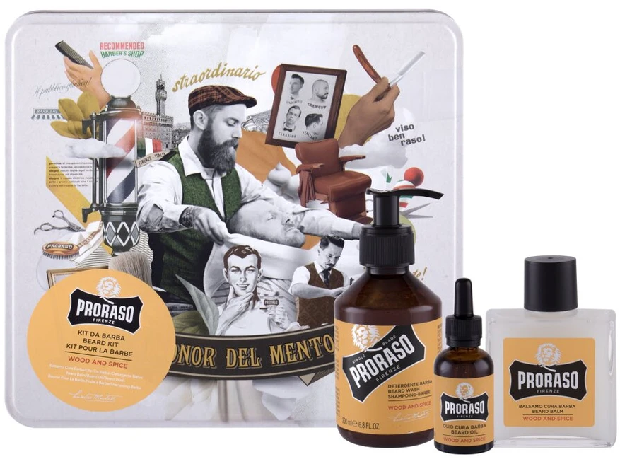 Proraso Wood & Spice Barzdos priežiūros rinkinys