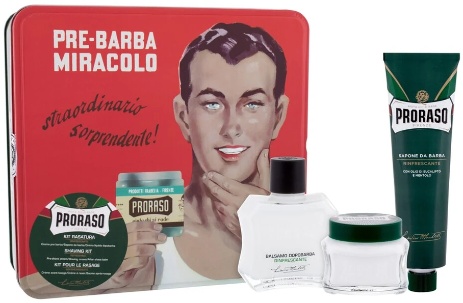 Proraso Gino Vintage Shaving Kit Vintažinis rinkinys skutimuisi