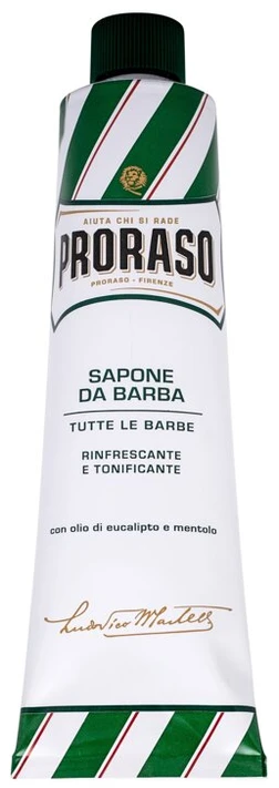PRORASO žalias skutimosi muilas tūbelėje