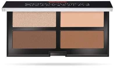 Pupa Milano Contouring & Strobing Ready 4 Selfie pudros paletė 003 tamsiai odai, 17,5 g