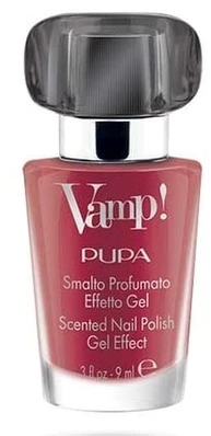 Pupa Milano Nail polish with Vamp! Juodas Fragnance (Scented Nagų lakas Gel Effect) 9 ml