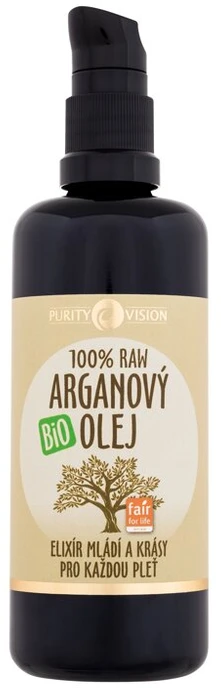Purity Vision Argan Raw Bio Oil veido aliejus unisex, 100 ml