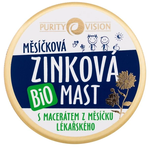 Purity Vision Baby Calendula Zinc Bio Ointment Body Kreminis vaikams, 70 ml