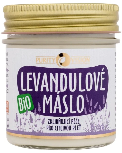 Purity Vision Lavender Bio Lavender Butter kūno sviestas su levandomis, 120 ml
