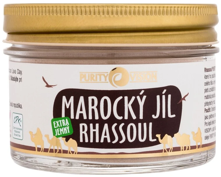 Purity Vision Moroccan Clay Rhassoul veido kaukė unisex, 200 g