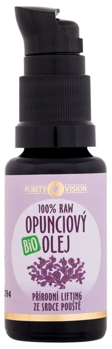 Purity Vision Opuntia Raw Bio Oil veido aliejus unisex, 15 ml