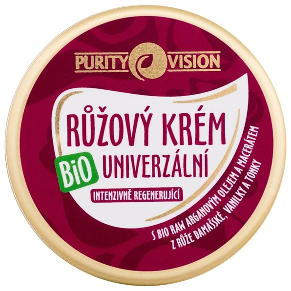 Purity Vision Bio Rose Universal universalus maitinantis kremas veidui ir kūnui, 70 ml