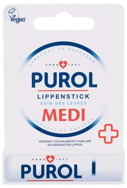 Purol Lipstick Medi Lūpų balzamas unisex, 4,8 g