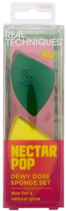 "Real Techniques" "Nectar Pop Dewy Dose" 2 dalių kempinėlių rinkinys