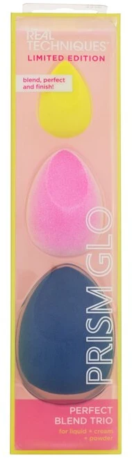 „Real Techniques Prism Glo“ kempinėlių rinkinys „Perfect Blend Trio“ makiažo kempinėlių rinkinys