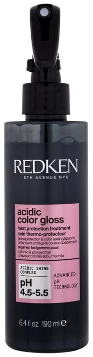 Redken Acidic Color Gloss Protector Térmico Sin Aclarado, 190 ml