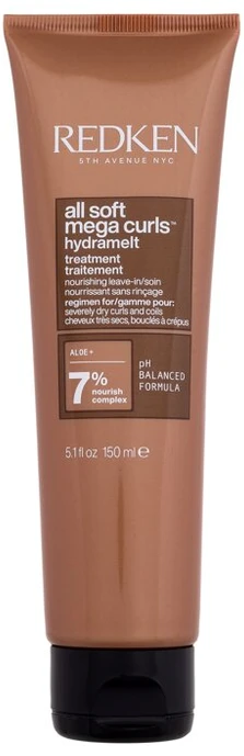 Redken Sausų garbanotų ir banguotų plaukų priežiūros priemonė "All Soft Mega Curl s Hydramelt" (gydymas) 150 ml