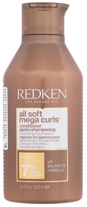 Redken All Soft Mega Garbanotiems plaukams kondicionierius plaukams 300ml