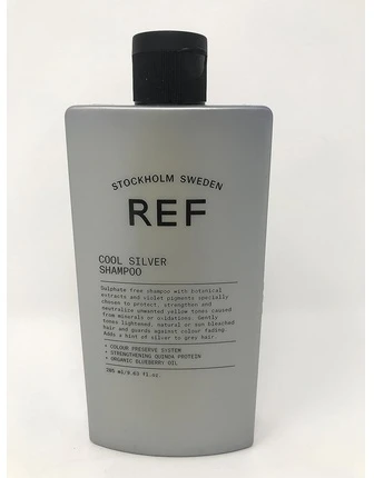 REF Cool Sidabrinis Šampūnas šampūnas šviesiems plaukams, 285 ml