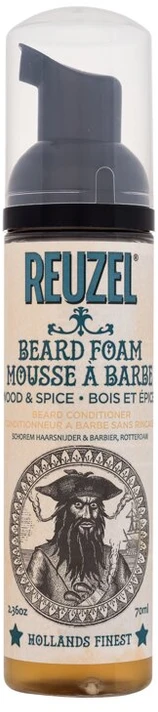 Barzdos kondicionierius -putos Reuzel Beard Foam Wood & Spice, 70 ml