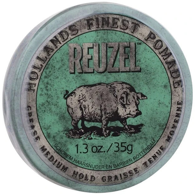 Vidutinio stiprumo plaukų formavimo pomada Reuzel Hollands Finest Pomade Grease, 35 g