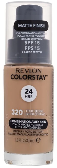 Revlon Colorstay Combination Oily Skin Makeup makiažo pagrindas mišriai / riebiai odai, atspalvis: 320 True rusvai gelsvas, 30 ml