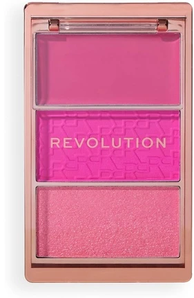 Makeup Revolution Blush Icon Blush Palette Hot Rožinė Flag 6.3 g
