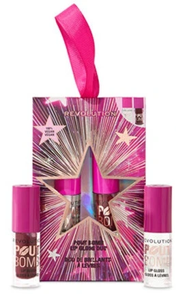 Revolution Make Up POUT BOMB VOLUMIZING LIP GLOSS 2-PACK