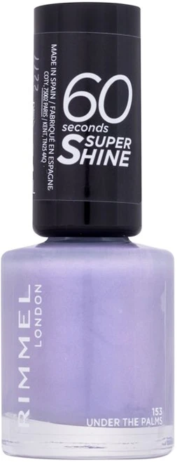 "Rimmel London 60 Seconds Super Shine 153-Under The Palms" nagų lakas 8ml
