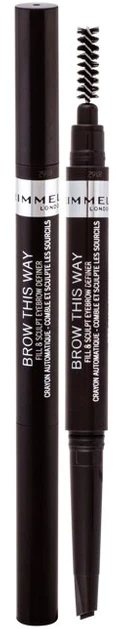Rimmel London Brow This Way antakių pieštukas 03-Dark Bown 0,, 25 g