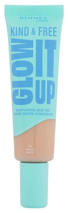 „Rimmel London Kind & Free Glow It Up“ drėkinamasis odos atspalvio makiažo pagrindas