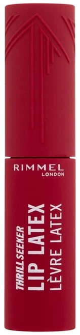 Rimmel London Thrill Seeker Lip Latex skystieji lūpų dažai, atspalvis: 400 Rimmel Raudona, 6 ml