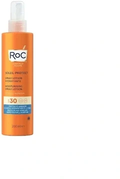 ROC Soleil-Protect Moisturising Purškiklis Lotion SPF 30 purškiama vandeniui atspari apsauginė priemonė nuo saulės, 200 ml