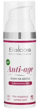 Saloos natūralus senėjimą stabdantis kremas su rožėmis, 50 ml