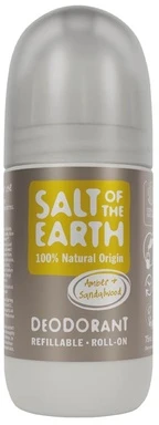 „Salt Of The Earth“ natūralus rutulinis dezodorantas „Amber & Santalwood“ (rutulinis dezodorantas), 75 ml