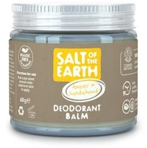 „Salt Of The Earth“ natūralus mineralinis dezodorantas su ambra ir santalu (dezodorantas-balzamas) 60 g