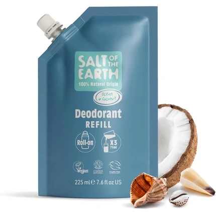 Salt Of The Earth Natūralus ritminis dezodorantas Ocean & Coconut Deo Refill - papildymas