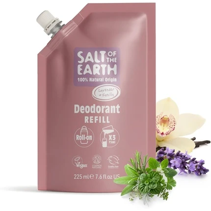 Salt Of The Earth Natural roll-on dezodorantas Lavender & Vanilla Deo papildymas - papildymas