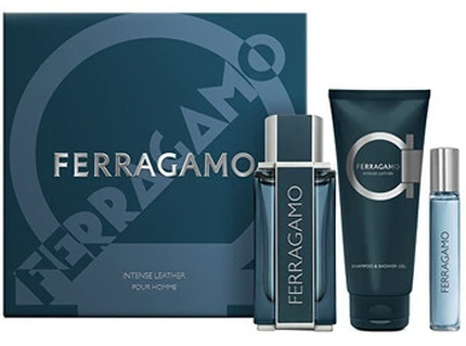 Salvatore Ferragamo Ferragamo Intense Leather - EDP 100 ml + dušo želė 100 ml + EDP 15 ml