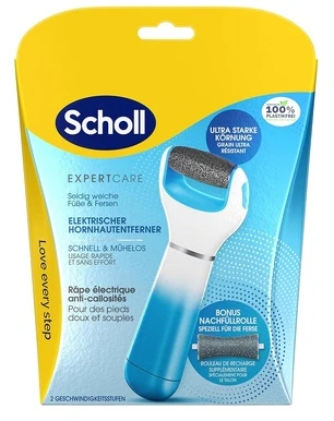 Scholl Velvet Smooth - Elektrinė koja dildė ir vidutinio šiurkštumo sukama galvutė