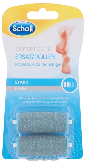 „Scholl Velvet Smooth“ įprastiniai šiurkštūs elektroninių pėdų šveitiklių antgaliai, 2 vnt.