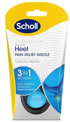 „Scholl In-Balance Heel“ ortopediniai vidpadžiai (skausmą malšinantys vidpadžiai) 1 pora