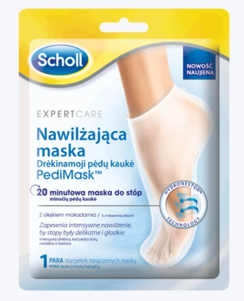 Scholl PediMask Nawilajca Maska Z Olejkiem Makadamia 1 Para
