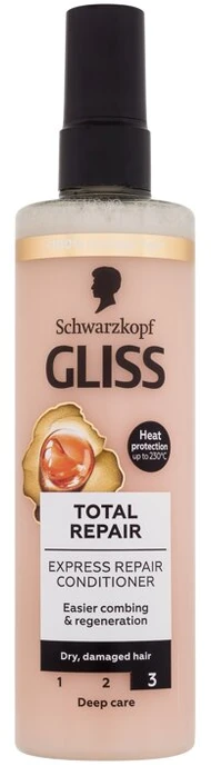 Schwarzkopf Gliss Total Repair Express-Repair-kondicionierius Kondicionierius moterims, 200 ml