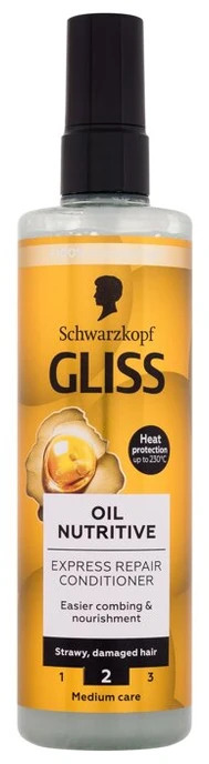 Schwarzkopf Gliss Oil Nutritive Express-Repair-Conditioner Kondicionierius moterims, 200 ml