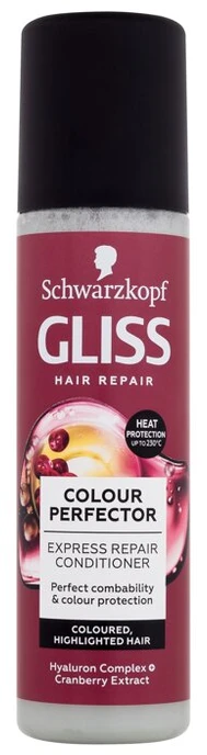Schwarzkopf Gliss Color Perfector Express Repair kondicionierius nenuplaunamas plaukų priežiūra moterims, 200 ml
