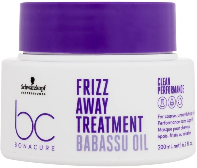Plaukų kaukė Schwarzkopf Professional Bonacure Frizz Away Treatment with Babassu Oil 200ml